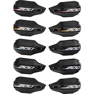 GP Kompozit Bajaj Pulsar NS 200 2014-2024 Uyumlu Plastik Elcik Koruma Siyah S-SARI