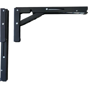 Gürçay Hırdavat Katlanır Tekne Karavan Masa Ayağı 30CM 1 Takım Siyah