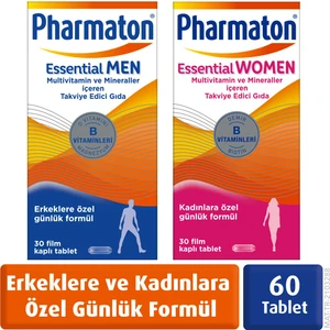 Essential Men&Women 30 Tablet - Magnezyum ,Vitamin B, Vitamin D, Multivitamin