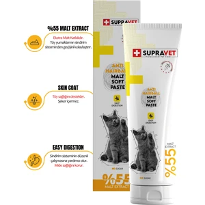 Anti-Hairball Malt Kedi Macunu 100 gr Tüy Yumağı Engelleyici ( %55 Extra Malt )