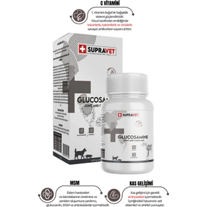 Glucosamine Kedi ve Köpek  Sağlığı Glukozamin Tablet + Vitamin C 75 Tablet