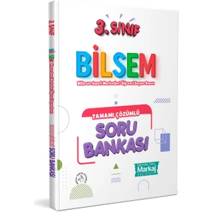 Marka Yayınları 3. Sınıf Bilsem Çözümlü Soru Bankası -j Yayınları