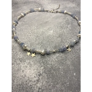 Akuamarin Y2K Fairycore Doğal Taş Kolye