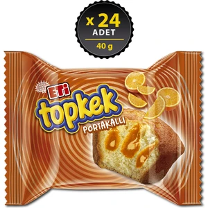Topkek Portakallı Kek 40 g x 24 Adet