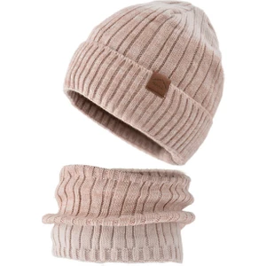 Swico Remado Kadın Kışlık Şapka ve Eşarp Takımı - Pembe  (Yurt Dışından)