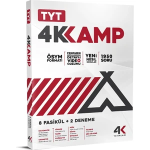 4K Yayınları Yks Tyt Kamp Kitabı