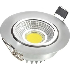 Cob Krom Kasa Sarı Işık Trafolu 5 Watt LED Spot Armatür