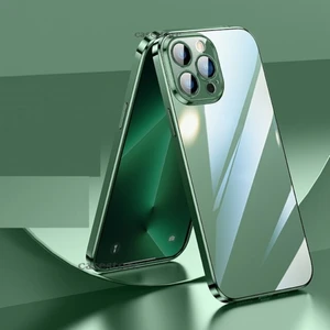 M.TK Moveteck iPhone 13 Pro Max Kılıf Kamera Lens Koruyucu 6.7 Inç Için Ultra Ince Sert Pc Arkası Şeffaf Kapak