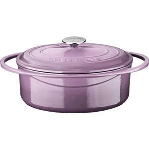 Döküm Oval Tencere Ölçü 22X28CM Mor