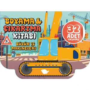 Çikolata Yayınevi - Boyama & Çıkartma Kitabı - Büyük Iş Makineleri (3 - 5 Yaş)