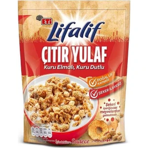 Lifalif Çıtır Yulaf Kuru Elmalı & Dutlu 200 gr