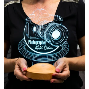 Sevgi Lambası Fotoğrafçıya Hediye Dslr Fotoğraf Makinesi Kişiye Özel 3D LED Gece Lambası