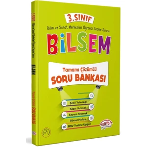 Editör Yayınları 3. Sınıf Bilsem Çözümlü Soru Bankası