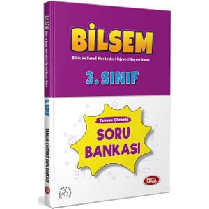 Data Yayınları 3. Sınıf Bilsem Tamamı Çözümlü Soru Bankası