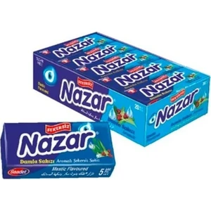 Nazar Damla 5'li Şekersiz Sakız 20 Adet