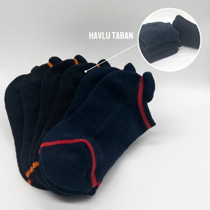 Ciho Socks 6 Çift Kadın Kışlık Havlu Taban Pastel Renkler Çekçekli Patik Çorap