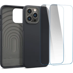 Caseology iPhone 14 Pro Kılıf Nano Pop 360 + Cam Ekran Koruyucu (2 Adet) Black Sesame - ACS05009