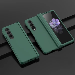 For Samsung Galaxy Z Fold 4 Menteşe Cilt Hissi Her Şey Dahil Cep Telefonu Kılıfları (Yurt Dışından)