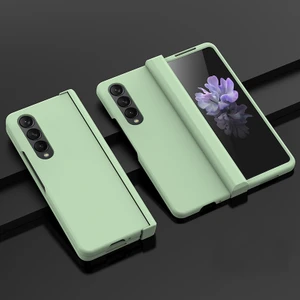 For Samsung Galaxy Z Fold 4 Menteşe Cilt Hissi Her Şey Dahil Cep Telefonu Kılıfları (Yurt Dışından)