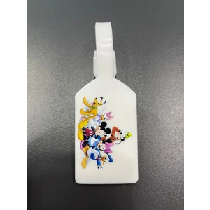 Disney Temalı Beyaz Bavul Etiketi,valiz Etiketi,kartlık,isimlik,bagaj Etiketi