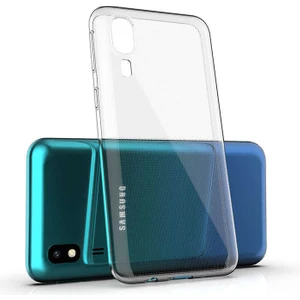 Aqua Aksesuar Galaxy A2 Core Kılıf Ultra Ince Süper Silikon Şeffaf Kılıf