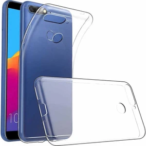 Aqua Aksesuar Huawei Y6 2018 Kılıf Ultra Ince Süper Silikon Şeffaf Kılıf