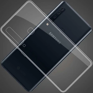 Aqua Aksesuar Galaxy A9 2018 Kılıf Ultra Ince Süper Silikon Şeffaf Kılıf