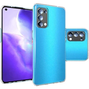 Aqua Aksesuar Oppo Reno 5 5g Kılıf Ultra Ince Süper Silikon Şeffaf Kılıf