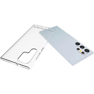 Aqua Aksesuar Galaxy S22 Ultra Kılıf Ultra Ince Süper Silikon Şeffaf Kılıf