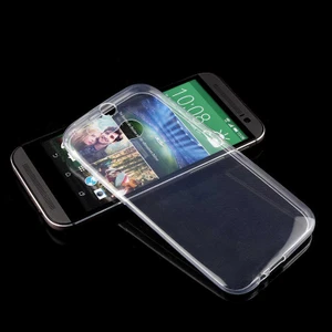 Aqua Aksesuar Htc One M8 Kılıf Ultra Ince Süper Silikon Şeffaf Kılıf