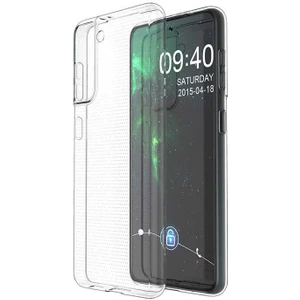 Aqua Aksesuar Galaxy S21 Fe Kılıf Ultra Ince Süper Silikon Şeffaf Kılıf