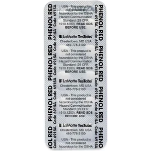 Lamotte Ph Test Tableti 5 Folyo (Test Kitleri Için 50 Ölçüm) - Phenol Red (Görsel)