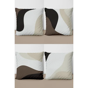 Minimalist Modern Renkler 4'lü Kırlent Kılıfı 972