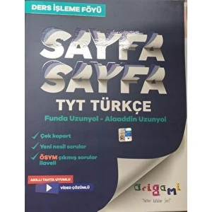 Tammat Yayıncılık TYT Türkçe Sayfa Sayfa Ders Işleme Föyü Tammat Yayıncılık