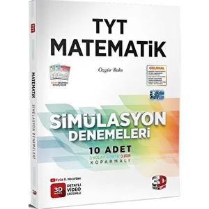 3D Yayınları 2024 TYT Simülasyon Matematik Denemeleri