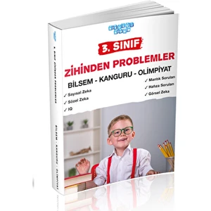 Akıllı Adam Yayınları 3. Sınıf Zihinden Problemler Bilsem-Kanguru-Olimpiyat