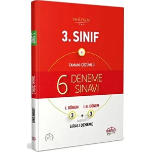 Editör Yayınları 3. Sınıf Tamamı Çözümlü 6 Deneme Sınavı Fasiküllü