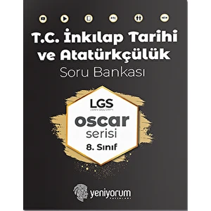 Yeniyorum Yayınları T.c. Inkılap Tarihi ve Atatürkçülük Soru Bankası LGS Oscar Serisi 8. Sınıf