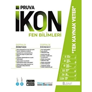 Pruva Akademi 8. Sınıf Ikon Fen Bilimleri Konu Anlatım Kitabı Pruva Akademi