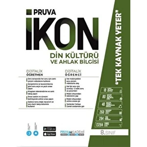 Pruva Akademi 8. Sınıf Ikon Din Kültürü ve Ahlak Bilgisi Konu Anlatım Kitabı Pruva Akademi