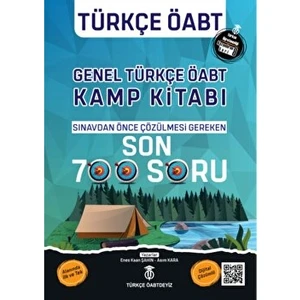 Türkçe Öabtdeyiz ÖABT Türkçe Genel Kamp Kitabı Son 700 Soru Bankası Çözümlü Türkçe ÖABTdeyiz