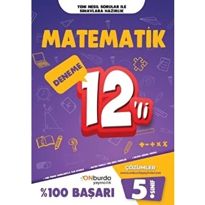 On Burda Yayınları 5. Sınıf Matematik Yeni Nesil Branş Denemeleri