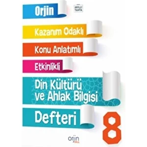Kurmay Yayınları Orjin 8.Sınıf Din Kültürü ve Ahlak Bilgisi Defteri