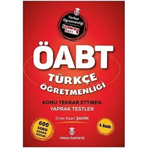 Türkçe Öabtdeyiz 2022 ÖABT Türkçe Öğretmenliği Yaprak Testler Türkçe ÖABTdeyiz