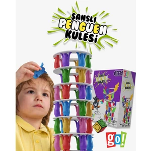 Go Toys Şanslı Penguen Kulesi Eğitici Zeka ve Aktivite Oyunu Eğlence Kutusu