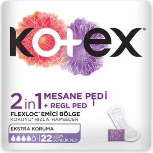 2IN1 Regl+Mesane Günlük Ped 22'li