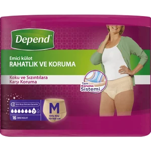 Emici Külot Ekonomik Paket Orta Kadın 16'lı