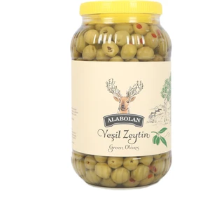 Biberli Yeşil Zeytin  2 kg ( L )