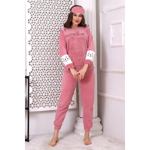 Fwn 3012 Peluş Welsoft Polar Kışlık Yumoş Kadın Pijama Takımı