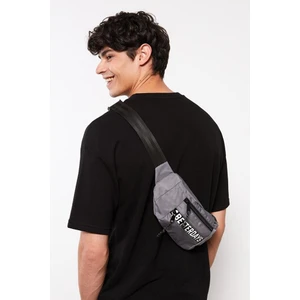 Trend Unisex Su Geçirmez Kumaş Bel Çantası Gri 880